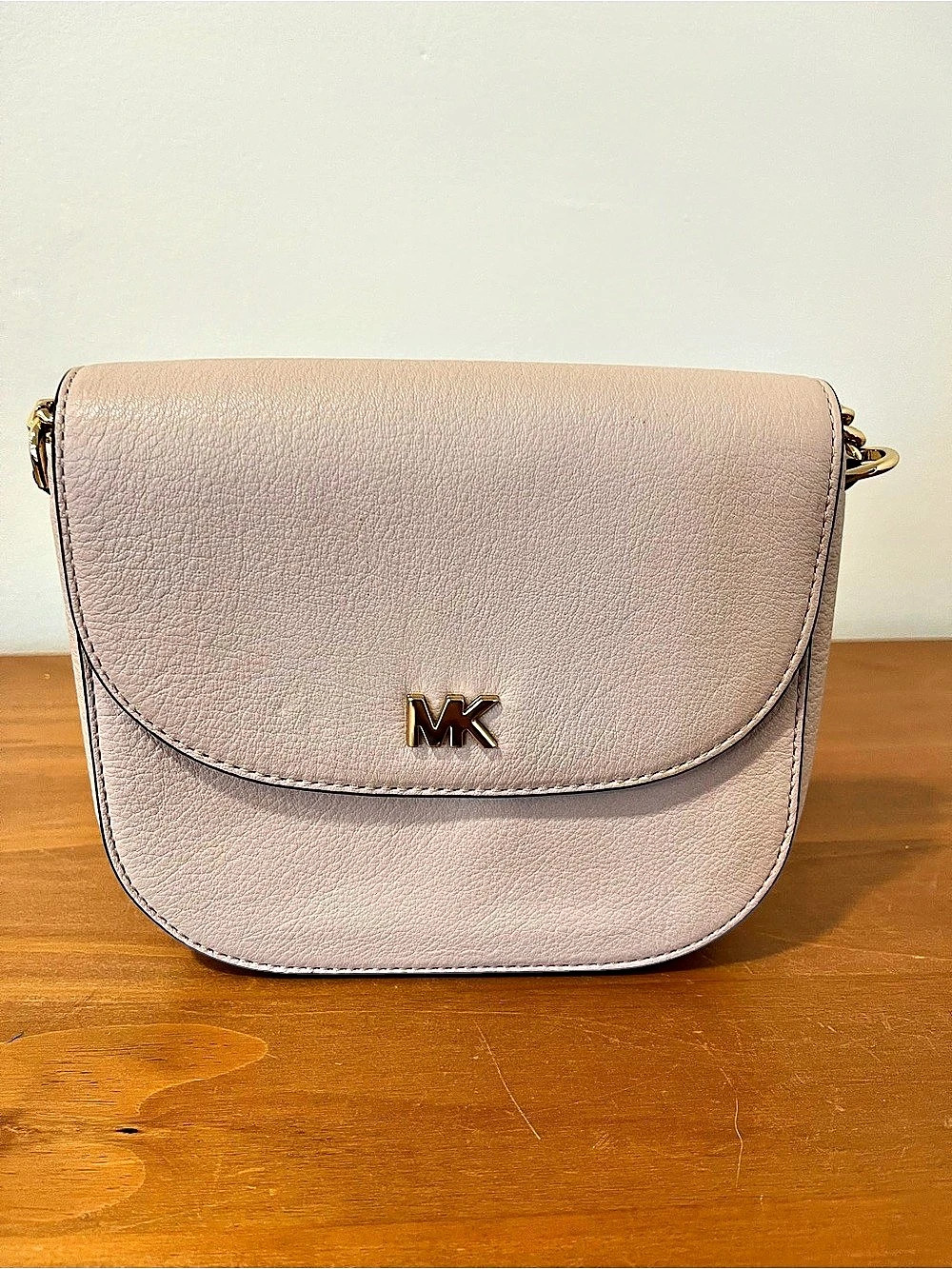 Michael Kors Lita Small Pebbled Leather Crossbody Bag Pink